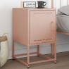 Table de chevet rose 36x39x60,5 cm acier 626972626972