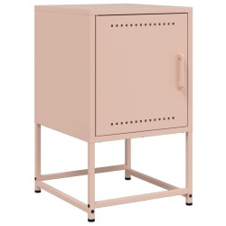 Table de chevet rose 36x39x60,5 cm acier 626972626972