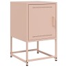 Table de chevet rose 36x39x60,5 cm acier 626972626972