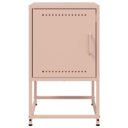 Table de chevet rose 36x39x60,5 cm acier 626972626972