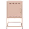 Table de chevet rose 36x39x60,5 cm acier 626972626972
