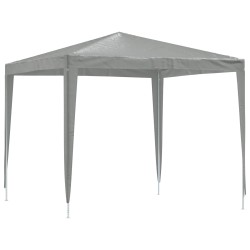 Tente de fête 250 x 250 x 240 cm Gris clair PE et acier 626973626973