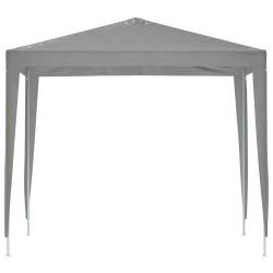 Tente de fête 250 x 250 x 240 cm Gris clair PE et acier 626973626973