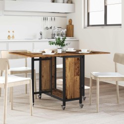 Table à manger pliante avec roulettes 130 x 80 x 76,5 cm 626974626974
