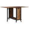 Table à manger pliante avec roulettes 130 x 80 x 76,5 cm 626974626974