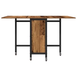 Table à manger pliante avec roulettes 130 x 80 x 76,5 cm 626974626974