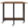 Table à manger pliante avec roulettes 130 x 80 x 76,5 cm 626974626974