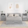 Tables de chevet avec tiroir 2 pcs Gris Sonoma 40 x 30 x 467 cm 626976626976