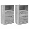 Tables de chevet avec tiroir 2 pcs Gris Sonoma 40 x 30 x 467 cm 626976626976