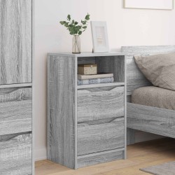 Tables de chevet avec tiroir 2 pcs Gris Sonoma 40 x 30 x 467 cm 626976626976