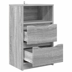 Tables de chevet avec tiroir 2 pcs Gris Sonoma 40 x 30 x 467 cm 626976626976