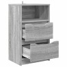 Tables de chevet avec tiroir 2 pcs Gris Sonoma 40 x 30 x 467 cm 626976626976