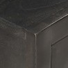 Table de chevet Noir et doré 40x30x50cm Bois de manguier massif 626978626978