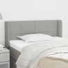 Tête de lit avec oreilles Gris clair 103x16x78/88 cm Tissu 626979626979