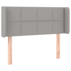 Tête de lit avec oreilles Gris clair 103x16x78/88 cm Tissu 626979626979