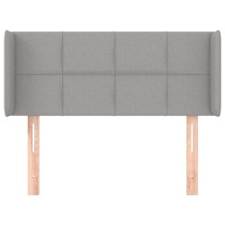 Tête de lit avec oreilles Gris clair 103x16x78/88 cm Tissu 626979626979
