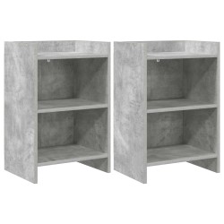 Tables de chevet 2 pcs Gris béton 40 x 30 x 60 cm 626980626980