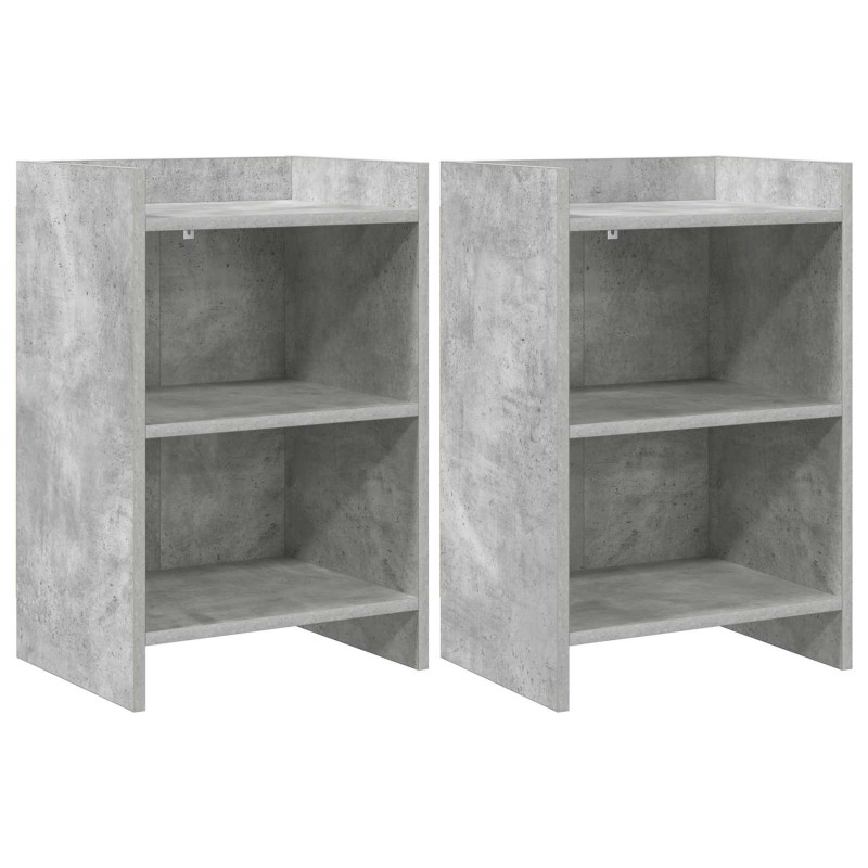 Tables de chevet 2 pcs Gris béton 40 x 30 x 60 cm 626980626980