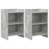 Tables de chevet 2 pcs Gris béton 40 x 30 x 60 cm 626980626980