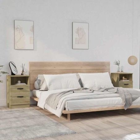 Tables de chevet 2 pcs Chêne Sonoma Bois d'ingénierie 626982626982