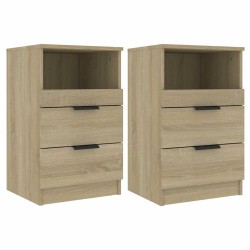 Tables de chevet 2 pcs Chêne Sonoma Bois d'ingénierie 626982626982
