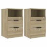 Tables de chevet 2 pcs Chêne Sonoma Bois d'ingénierie 626982626982