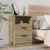 Tables de chevet 2 pcs Chêne Sonoma Bois d'ingénierie 626982626982