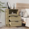 Tables de chevet 2 pcs Chêne Sonoma Bois d'ingénierie 626982626982
