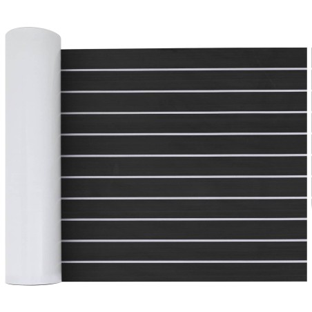 Tapis de bateau Rayé Gris foncé et blanc 240 x 60 cm EVA 626983626983