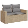 Salon de jardin avec coussins 6pcs mélange beige résine tressée 626984626984