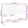 Tête de lit 165,5x4x100 cm Bois massif de pin 626985626985