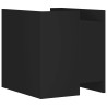 Table de chevet noir 45x50x50 cm bois d’ingénierie 626990626990