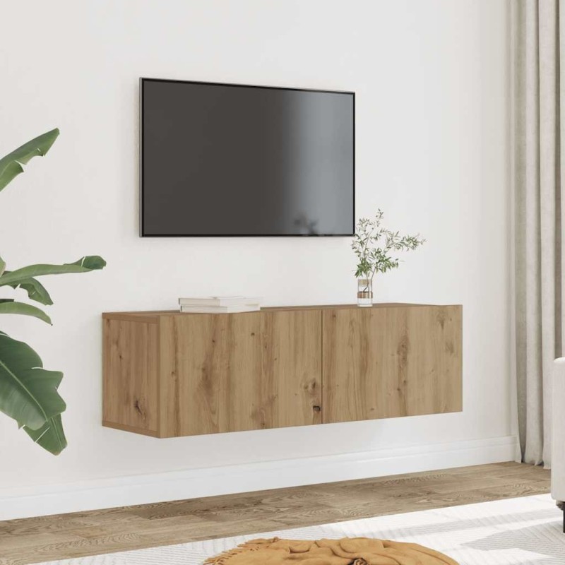 Meubles TV muraux 2 pcs chêne artisanal 100x30x30 cm 626991626991