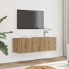 Meubles TV muraux 2 pcs chêne artisanal 100x30x30 cm 626991626991