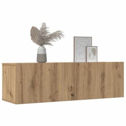 Meubles TV muraux 2 pcs chêne artisanal 100x30x30 cm 626991626991