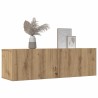 Meubles TV muraux 2 pcs chêne artisanal 100x30x30 cm 626991626991