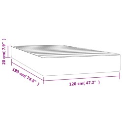 Matelas à ressorts ensachés Moyen 120 x 190 cm Gris 626992626992