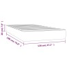 Matelas à ressorts ensachés Moyen 120 x 190 cm Gris 626992626992