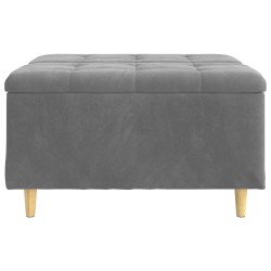 Pouf de rangement Gris foncé 80 x 80 x 45 cm Velours 626994626994