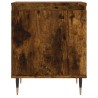 Tables de chevet 2 pcs chêne fumé 40x30x50 cm bois d'ingénierie 626996626996