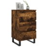 Tables de chevet 2 pcs chêne fumé 40x35x69 cm bois ingénierie 626997626997