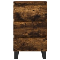 Tables de chevet 2 pcs chêne fumé 40x35x69 cm bois ingénierie 626997626997