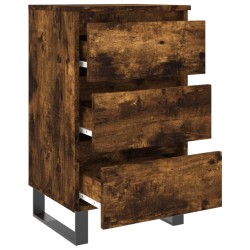 Tables de chevet 2 pcs chêne fumé 40x35x69 cm bois ingénierie 626997626997