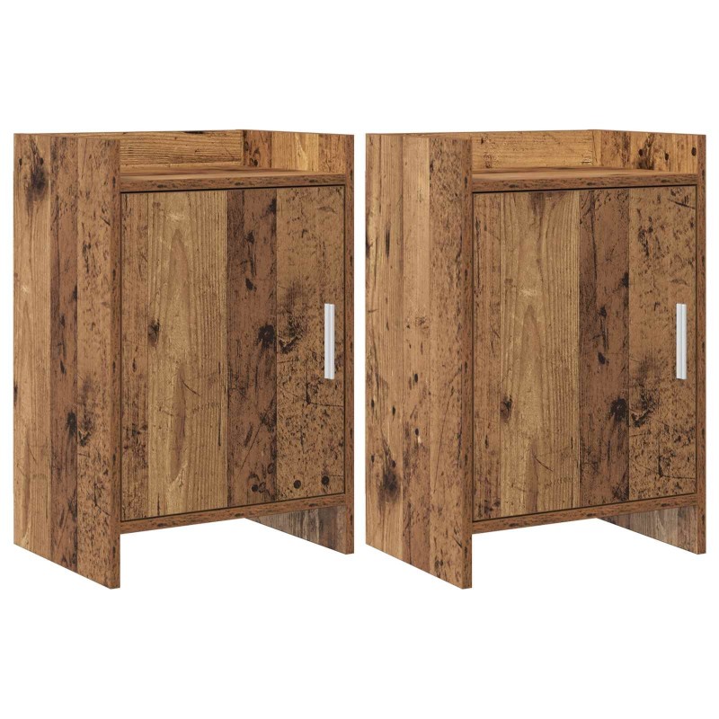 Tables de chevet 2 pcs Bois ancien 40 x 30 x 60 cm 626998626998