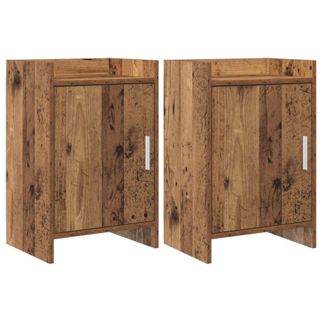 Tables de chevet 2 pcs Bois ancien 40 x 30 x 60 cm 626998626998