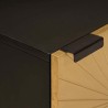 Table de chevet Noir et or 40 x 33 x 46 cm Bois d'ingénierie 626999626999
