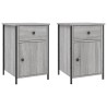 Tables de chevet 2 pcs sonoma gris 40x42x60cm bois d'ingénierie 627002627002