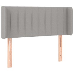 Tête de lit à LED Gris clair 103x16x78/88 cm Tissu 627003627003
