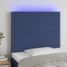 Tête de lit à LED Bleu 100x5x118/128 cm Tissu 627006627006
