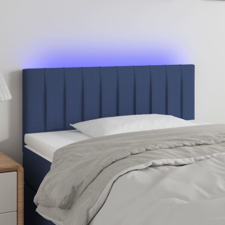 Tête de lit à LED Bleu 80x5x78/88 cm Tissu 627007627007
